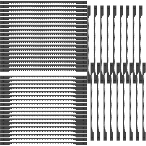 54 Pcs Dekupiersägeblatt mit Stift 76.2mm Laubsägeblätter 15/18/24 Dekupiersägeblätter Sägeblätter Dekupiersäge für Dekupiersägen Elektrowerkzeug Zubehör für Holz Kunststoff Kupferweichmetall von KTCINA