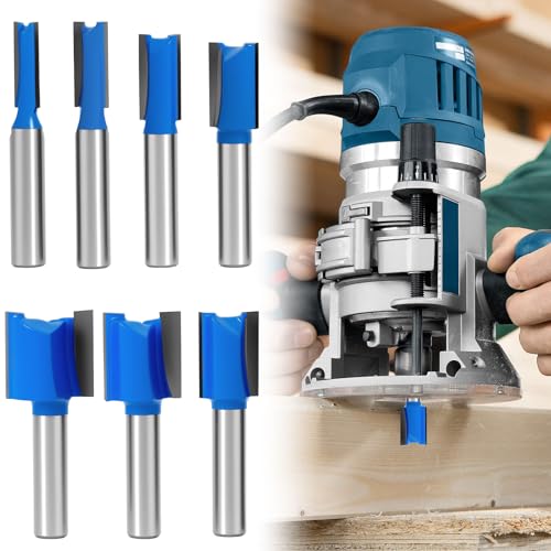 7 Pcs Fräser für Oberfräse 8mm Schaft ∅6-20mm UltraStark Holzfräser Schaft 8mm Nutfräser Schaft Gerade Fräser Schneiden Nutfräsen Gerades Fräser-Set Fräsfräser-Bits für Holzbearbeitung RillenmeißelBit 7 Pcs Fräser für Oberfräse 8mm Schaft ∅6-20mm UltraStark Holzfräser Schaft 8mm Nutfräser Schaft Gerade Fräser Schneiden Nutfräsen Gerades Fräser-Set Fräsfräser-Bits für Holzbearbeitung RillenmeißelBit von KTCINA