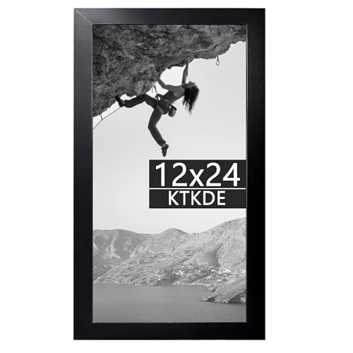 KTKDE 35,6 x 61 cm große Studio-Galerie-Bilderrahmen aus Holz, vertikaler und horizontaler Wandaufhängung, Bilderrahmen für Fotos, Poster und Kunstdrucke, 61 x 35 cm KTKDE 35,6 x 61 cm große Studio-Galerie-Bilderrahmen aus Holz, vertikaler und horizontaler Wandaufhängung, Bilderrahmen für Fotos, Poster und Kunstdrucke, 61 x 35 cm von KTKDE