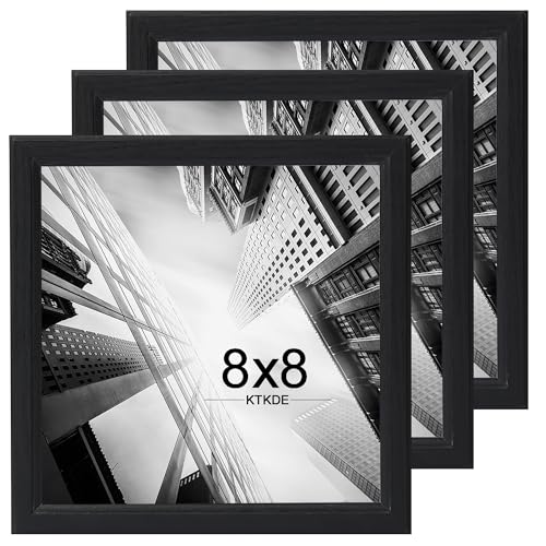 KTKDE Bilderrahmen, 20,3 x 20,3 cm, Schwarz, Holz, Wandbehang für Tapletop-Display, bester quadratischer Bilderrahmen, Studio-Galerie für Fotos, Poster und Kunstdrucke KTKDE Bilderrahmen, 20,3 x 20,3 cm, Schwarz, Holz, Wandbehang für Tapletop-Display, bester quadratischer Bilderrahmen, Studio-Galerie für Fotos, Poster und Kunstdrucke von KTKDE