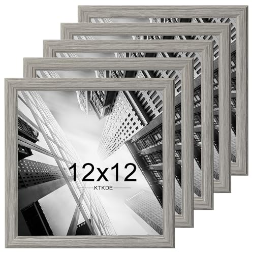 KTKDE Bilderrahmen, 30,5 x 30,5 cm, Grau, Holz, Wandbehang, beste quadratische Fotogalerie für Fotos, Poster und Kunstdrucke KTKDE Bilderrahmen, 30,5 x 30,5 cm, Grau, Holz, Wandbehang, beste quadratische Fotogalerie für Fotos, Poster und Kunstdrucke von KTKDE