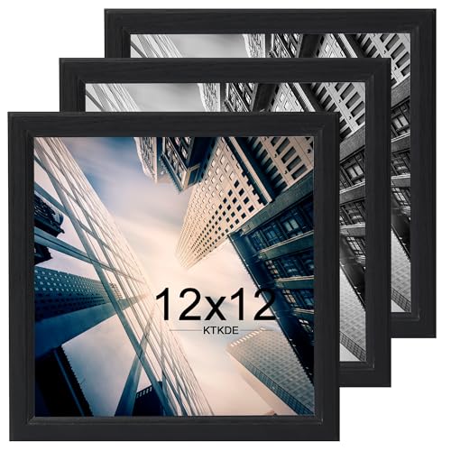 KTKDE Bilderrahmen, 30,5 x 30,5 cm, Schwarz, Holz, Wandaufhängung, beste quadratische Fotogalerie für Fotos, Poster und Kunstdrucke KTKDE Bilderrahmen, 30,5 x 30,5 cm, Schwarz, Holz, Wandaufhängung, beste quadratische Fotogalerie für Fotos, Poster und Kunstdrucke von KTKDE