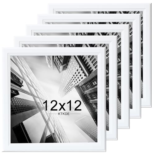 KTKDE Bilderrahmen, 30,5 x 30,5 cm, Weiß, Holz, Wandbehang, beste quadratische Fotogalerie für Fotos, Poster und Kunstdrucke KTKDE Bilderrahmen, 30,5 x 30,5 cm, Weiß, Holz, Wandbehang, beste quadratische Fotogalerie für Fotos, Poster und Kunstdrucke von KTKDE