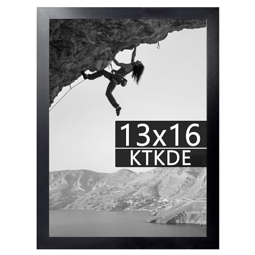 KTKDE Bilderrahmen, 33 x 40 cm, moderner Posterrahmen, schwarzer Rahmen, 40,6 x 33 cm, Holz, vertikaler und horizontaler Wandbehang, Bilderrahmen für Fotos, Poster und Kunstdrucke KTKDE Bilderrahmen, 33 x 40 cm, moderner Posterrahmen, schwarzer Rahmen, 40,6 x 33 cm, Holz, vertikaler und horizontaler Wandbehang, Bilderrahmen für Fotos, Poster und Kunstdrucke von KTKDE