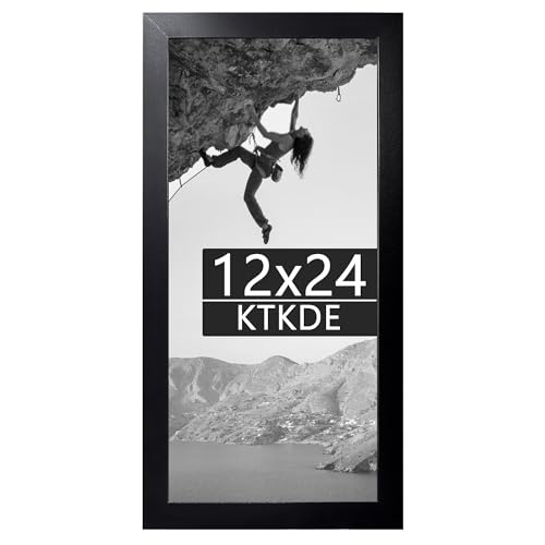 KTKDE Bilderrahmen aus Holz, 30,5 x 61 cm, für Wanddekoration, klassischer schwarzer minimalistischer Stil, geeignet für die Dekoration von Häusern, jeden Stil, tolles Geschenk KTKDE Bilderrahmen aus Holz, 30,5 x 61 cm, für Wanddekoration, klassischer schwarzer minimalistischer Stil, geeignet für die Dekoration von Häusern, jeden Stil, tolles Geschenk von KTKDE