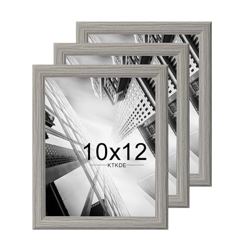KTKDE Bilderrahmen aus bruchfestem Holz, vertikaler und horizontaler Wandbehang für Wand oder Tapletop-Display, Studio-Galerie-Bilderrahmen für Fotos, Poster und Kunstdrucke, 25,4 x 30,5 cm, Grau, 3 KTKDE Bilderrahmen aus bruchfestem Holz, vertikaler und horizontaler Wandbehang für Wand oder Tapletop-Display, Studio-Galerie-Bilderrahmen für Fotos, Poster und Kunstdrucke, 25,4 x 30,5 cm, Grau, 3 von KTKDE