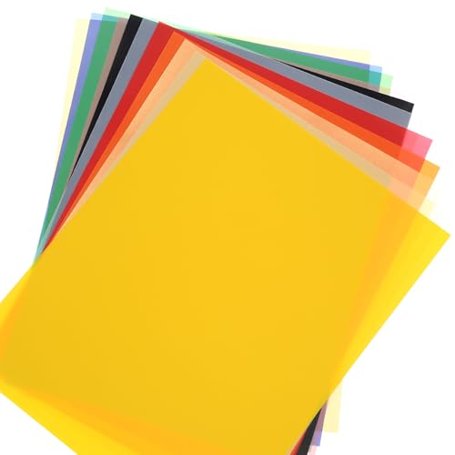 26 Blatt Transparentpapier Bunt, Pergamentpapier zum Bedrucken, Transparentpapier A4 Bastelpapier Buntpapier zum Basteln für Laternen DIY Kunst und Handwerk(13 Farben) von KTPCN