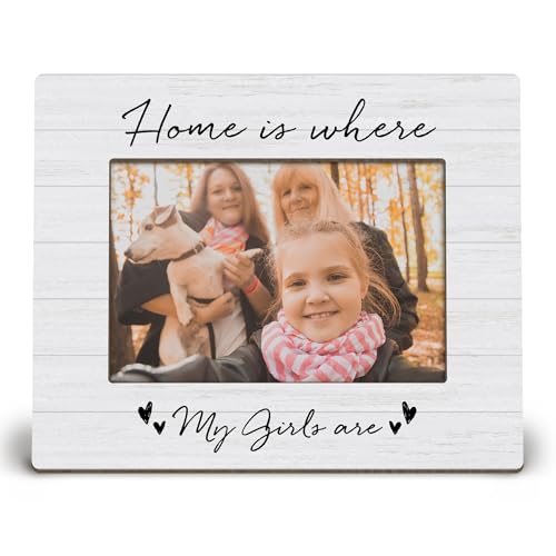KU-DaYi Bilderrahmen "Home Is Where My Girls Are 20,3 x 25,4 cm, Muttertagsgeschenk, Muttertagsgeschenk für Mutter, neue Mutter, Geschenk für Frauen, Familien-Tischplatte, Holz-Bilderrahmen, passend KU-DaYi Bilderrahmen "Home Is Where My Girls Are 20,3 x 25,4 cm, Muttertagsgeschenk, Muttertagsgeschenk für Mutter, neue Mutter, Geschenk für Frauen, Familien-Tischplatte, Holz-Bilderrahmen, passend von KU-DaYi