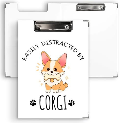 Ku-dayi Corgi Gifts Klemmbrett Padfolio mit Aufbewahrungstasche, Geschenke für Corgi-Liebhaber Frauen, lustige Hunde-Klemmbretter mit niedrigem Profil für Krankenschwester, Büro, Klassenzimmer, 31,5 x Ku-dayi Corgi Gifts Klemmbrett Padfolio mit Aufbewahrungstasche, Geschenke für Corgi-Liebhaber Frauen, lustige Hunde-Klemmbretter mit niedrigem Profil für Krankenschwester, Büro, Klassenzimmer, 31,5 x von KU-DaYi