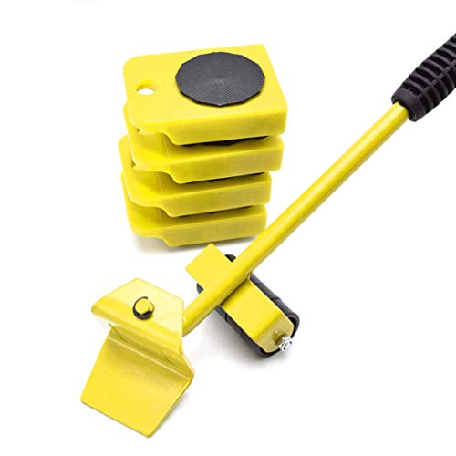 KUANDARM Easy Furniture Lifter Mover Werkzeugset Hochleistungsmöbel Rollenmöbel Bewegliche Räder Bewegen Sie bis zu 150 KG / 330 Hochleistungsmöbelheber, Yellow KUANDARM Easy Furniture Lifter Mover Werkzeugset Hochleistungsmöbel Rollenmöbel Bewegliche Räder Bewegen Sie bis zu 150 KG / 330 Hochleistungsmöbelheber, Yellow von KUANDARM