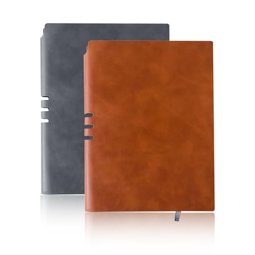 KUBDPQOR Notizbuch, 2 Stück Notizblock A5 (6.1"x8.26"), Journal Buch 200 Seiten, Klassisches Tagebuch für Erwachsene, Kladde A5 für Notizen, Planung, Studium, Zeichnungen Idealer Büro und Schulbedarf von KUBDPQOR
