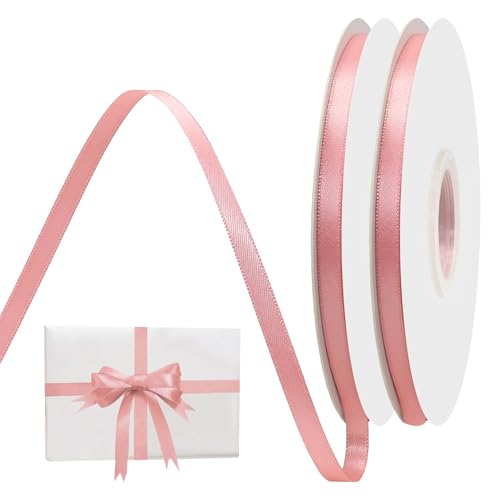 KUBDPQOR Rosa Satinband 1cm x 91m - Vielseitiges Schleifenband für Hochzeiten, Geschenke, DIY-Kunsthandwerk und Dirndl-Schnürung KUBDPQOR Rosa Satinband 1cm x 91m - Vielseitiges Schleifenband für Hochzeiten, Geschenke, DIY-Kunsthandwerk und Dirndl-Schnürung von KUBDPQOR