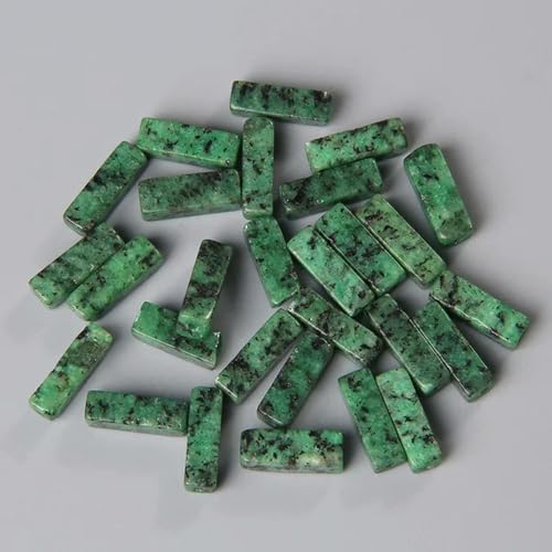KUCOON 4 x 13 mm Flache rechteckige Röhren-Steinperlen, Naturstein-zentrierte gebohrte Perlen, Amethyste, Achate, Quarzperlen für die Schmuckherstellung KUCOON 4 x 13 mm Flache rechteckige Röhren-Steinperlen, Naturstein-zentrierte gebohrte Perlen, Amethyste, Achate, Quarzperlen für die Schmuckherstellung von KUCOON