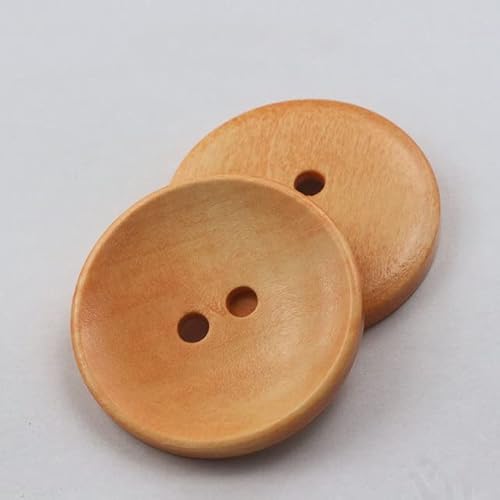 Natürliche Holz 2-Loch runde Zubehör Kleidung Knöpfe Baby DIY Nähen Sammelalbum manuelle Holz Handwerk Knöpfe von KUCOON