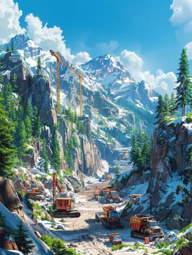 5D Diamond Painting Erwachsene Berg, Landschaft Diamant Painting Bilder, DIY Vollbohrer Diamanten Malerei Stickerei Kreuzstich, Als Geschenke, Zur Entspannung und Als Deko Wohnzimmer 40X50cm 6-5019 5D Diamond Painting Erwachsene Berg, Landschaft Diamant Painting Bilder, DIY Vollbohrer Diamanten Malerei Stickerei Kreuzstich, Als Geschenke, Zur Entspannung und Als Deko Wohnzimmer 40X50cm 6-5019 von KUEAJIOU
