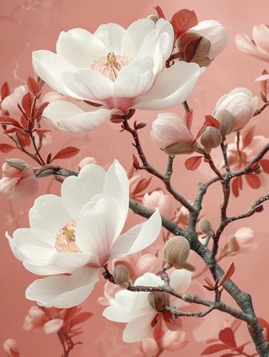 5D Diamond Painting Erwachsene Blume, Pflanzen Diamant Painting Bilder, DIY Vollbohrer Diamanten Malerei Stickerei Kreuzstich, Als Geschenke, Zur Entspannung und Als Deko Wohnzimmer 100x135cm B-5927 5D Diamond Painting Erwachsene Blume, Pflanzen Diamant Painting Bilder, DIY Vollbohrer Diamanten Malerei Stickerei Kreuzstich, Als Geschenke, Zur Entspannung und Als Deko Wohnzimmer 100x135cm B-5927 von KUEAJIOU