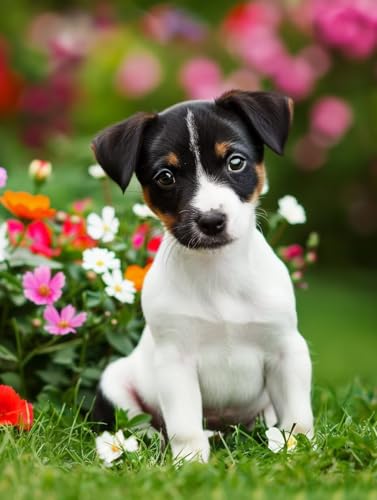 5D Diamond Painting Erwachsene Hund, Blume Diamant Painting Bilder, DIY Vollbohrer Diamanten Malerei Stickerei Kreuzstich, Als Geschenke, Zur Entspannung und Als Deko Wohnzimmer 80X110cm 4-2129 5D Diamond Painting Erwachsene Hund, Blume Diamant Painting Bilder, DIY Vollbohrer Diamanten Malerei Stickerei Kreuzstich, Als Geschenke, Zur Entspannung und Als Deko Wohnzimmer 80X110cm 4-2129 von KUEAJIOU