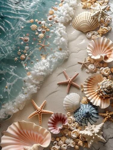 5D Diamond Painting Erwachsene Strand, HüLse Diamant Painting Bilder, DIY Vollbohrer Diamanten Malerei Stickerei Kreuzstich, Als Geschenke, Zur Entspannung und Als Deko Wohnzimmer 80X110cm L-7860 5D Diamond Painting Erwachsene Strand, HüLse Diamant Painting Bilder, DIY Vollbohrer Diamanten Malerei Stickerei Kreuzstich, Als Geschenke, Zur Entspannung und Als Deko Wohnzimmer 80X110cm L-7860 von KUEAJIOU