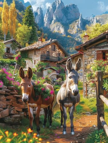 5D Diamond Painting Erwachsene Tier, Landschaft Diamant Painting Bilder, DIY Vollbohrer Diamanten Malerei Stickerei Kreuzstich, Als Geschenke, Zur Entspannung und Als Deko Wohnzimmer 60X80cm 3-6280 5D Diamond Painting Erwachsene Tier, Landschaft Diamant Painting Bilder, DIY Vollbohrer Diamanten Malerei Stickerei Kreuzstich, Als Geschenke, Zur Entspannung und Als Deko Wohnzimmer 60X80cm 3-6280 von KUEAJIOU