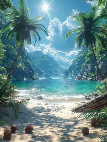 5D Diamond Painting Landschaft, Strand Diamond Painting Erwachsene, DIY Vollbohrer Diamanten Malerei Stickerei Kreuzstich Set, Mosaikherstellung Kunst für Deko Wohnzimmer, Geschenke 50x65cm 0-1925 5D Diamond Painting Landschaft, Strand Diamond Painting Erwachsene, DIY Vollbohrer Diamanten Malerei Stickerei Kreuzstich Set, Mosaikherstellung Kunst für Deko Wohnzimmer, Geschenke 50x65cm 0-1925 von KUEAJIOU