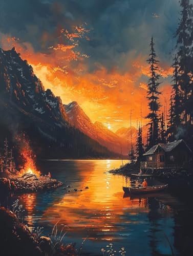 Diamond Painting Erwachsene Berg, 5D Diamant Painting Bilder Sonnenuntergang, DIY Bastelset Erwachsene, Vollbohrer Diamanten Malerei Stickerei Kreuzstich Kits, Deko Wohnzimmer Wanddeko 80X110cm 2-3654 Diamond Painting Erwachsene Berg, 5D Diamant Painting Bilder Sonnenuntergang, DIY Bastelset Erwachsene, Vollbohrer Diamanten Malerei Stickerei Kreuzstich Kits, Deko Wohnzimmer Wanddeko 80X110cm 2-3654 von KUEAJIOU