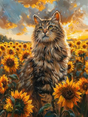 Diamond Painting Erwachsene Blume, 5D Diamant Painting Bilder Katze, DIY Bastelset Erwachsene, Vollbohrer Diamanten Malerei Stickerei Kreuzstich Kits, Deko Wohnzimmer Geschenke 100x130cm H-6070 Diamond Painting Erwachsene Blume, 5D Diamant Painting Bilder Katze, DIY Bastelset Erwachsene, Vollbohrer Diamanten Malerei Stickerei Kreuzstich Kits, Deko Wohnzimmer Geschenke 100x130cm H-6070 von KUEAJIOU