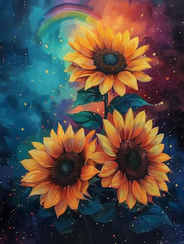 Diamond Painting Erwachsene Blume, 5D Diamant Painting Bilder Pflanzen, DIY Bastelset Erwachsene, Vollbohrer Diamanten Malerei Stickerei Kreuzstich Kits, Deko Wohnzimmer Geschenke 30x40cm W-5662 von KUEAJIOU