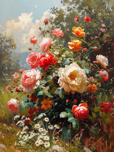 Diamond Painting Erwachsene Blume, 5D Diamant Painting Bilder Pflanzen, DIY Bastelset Erwachsene, Vollbohrer Diamanten Malerei Stickerei Kreuzstich Kits, Deko Wohnzimmer Geschenke 40X50cm 2-8244 Diamond Painting Erwachsene Blume, 5D Diamant Painting Bilder Pflanzen, DIY Bastelset Erwachsene, Vollbohrer Diamanten Malerei Stickerei Kreuzstich Kits, Deko Wohnzimmer Geschenke 40X50cm 2-8244 von KUEAJIOU