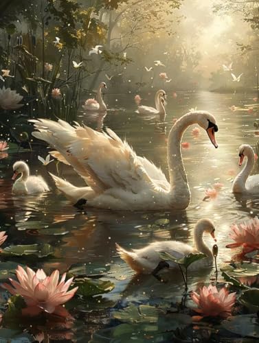 Diamond Painting Erwachsene Blume, 5D Diamant Painting Bilder Teich, DIY Bastelset Erwachsene, Vollbohrer Diamanten Malerei Stickerei Kreuzstich Kits, Mosaikherstellung, Deko Wohnzimmer 30x40cm 1-1992 Diamond Painting Erwachsene Blume, 5D Diamant Painting Bilder Teich, DIY Bastelset Erwachsene, Vollbohrer Diamanten Malerei Stickerei Kreuzstich Kits, Mosaikherstellung, Deko Wohnzimmer 30x40cm 1-1992 von KUEAJIOU