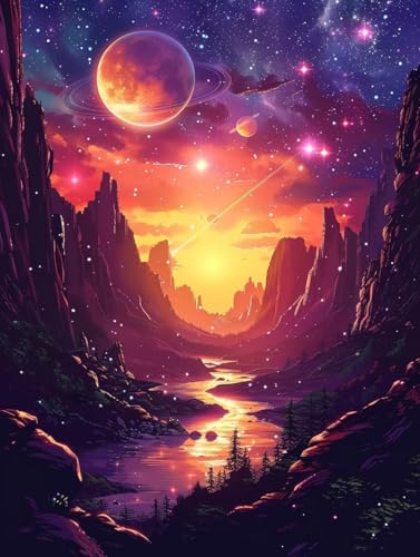 Diamond Painting Erwachsene Flamme, 5D Diamant Painting Bilder Planet, DIY Bastelset Erwachsene, Vollbohrer Diamanten Malerei Stickerei Kreuzstich Kits, Deko Wohnzimmer Geschenke 40X50cm 5-3326 Diamond Painting Erwachsene Flamme, 5D Diamant Painting Bilder Planet, DIY Bastelset Erwachsene, Vollbohrer Diamanten Malerei Stickerei Kreuzstich Kits, Deko Wohnzimmer Geschenke 40X50cm 5-3326 von KUEAJIOU