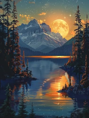 Diamond Painting Erwachsene Schneeszene, 5D Diamant Painting Bilder Berg, DIY Bastelset Erwachsene, Vollbohrer Diamanten Malerei Stickerei Kreuzstich Kits, Deko Wohnzimmer Geschenke 40X50cm K-7330 Diamond Painting Erwachsene Schneeszene, 5D Diamant Painting Bilder Berg, DIY Bastelset Erwachsene, Vollbohrer Diamanten Malerei Stickerei Kreuzstich Kits, Deko Wohnzimmer Geschenke 40X50cm K-7330 von KUEAJIOU