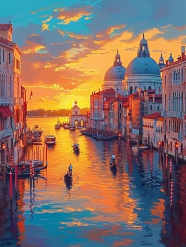 Diamond Painting Erwachsene Segelboot, 5D Diamant Painting Bilder Venedig, DIY Bastelset Erwachsene, Vollbohrer Diamanten Malerei Stickerei Kreuzstich Kits, Deko Wohnzimmer Geschenke 30x40cm G-6771 Diamond Painting Erwachsene Segelboot, 5D Diamant Painting Bilder Venedig, DIY Bastelset Erwachsene, Vollbohrer Diamanten Malerei Stickerei Kreuzstich Kits, Deko Wohnzimmer Geschenke 30x40cm G-6771 von KUEAJIOU