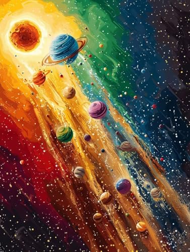 Diamond Painting Erwachsene Sternenhimmel, 5D Diamant Painting Bilder Planet, DIY Bastelset Erwachsene, Vollbohrer Diamanten Malerei Stickerei Kreuzstich Kits, Deko Wohnzimmer Wanddeko 80X110cm F-2385 Diamond Painting Erwachsene Sternenhimmel, 5D Diamant Painting Bilder Planet, DIY Bastelset Erwachsene, Vollbohrer Diamanten Malerei Stickerei Kreuzstich Kits, Deko Wohnzimmer Wanddeko 80X110cm F-2385 von KUEAJIOU
