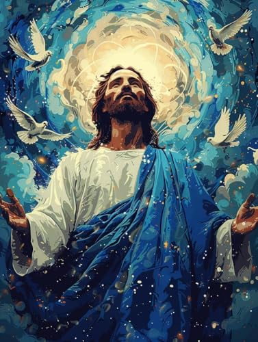 Diamond Painting Erwachsene Sternenhimmel, 5D Diamant Painting Bilder Vogel, DIY Bastelset Erwachsene, Vollbohrer Diamanten Malerei Stickerei Kreuzstich Kits, Deko Wohnzimmer Wanddeko 60X80cm 0-3965 von KUEAJIOU