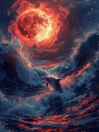 Diamond Painting Erwachsene Wolke, 5D Diamant Painting Bilder Landschaft, DIY Bastelset Erwachsene, Vollbohrer Diamanten Malerei Stickerei Kreuzstich Kits, Deko Wohnzimmer Geschenke 40X50cm P-8631 von KUEAJIOU