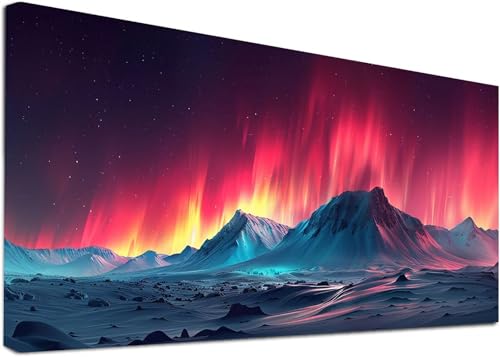 Diamond Painting Groß Aurora, 5D Diamond Painting Erwachsene Berg, DIY Basteln Erwachsene, Diamant Malerei Kunst Stickerei Kreuzstich Set, Deko Wohnzimmer und Zimmer Deko Geschenke 40x80cm F-1857 von KUEAJIOU