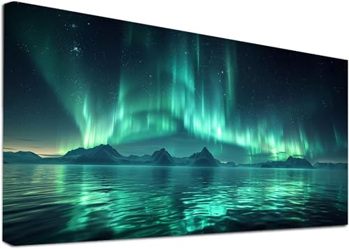 Diamond Painting Groß Aurora, 5D Diamond Painting Erwachsene Sternenhimmel, DIY Basteln Erwachsene, Diamant Malerei Kunst Stickerei Kreuzstich Set, Deko Wohnzimmer und Zimmer Deko 45x90cm A-8928 von KUEAJIOU