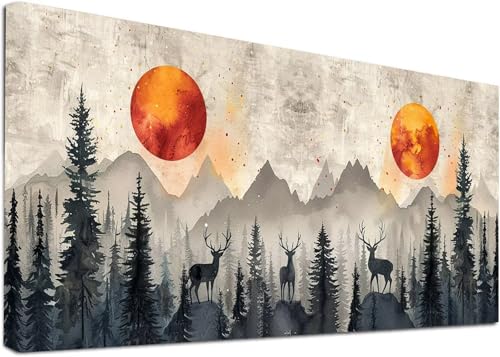 Diamond Painting Groß Baum, 5D Diamond Painting Erwachsene Berg, DIY Basteln Erwachsene, Diamant Malerei Kunst Stickerei Kreuzstich Set, Deko Wohnzimmer und Zimmer Deko Geschenke 100x300cm T-2247 von KUEAJIOU