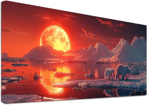 Diamond Painting Groß EisbäRen, 5D Diamond Painting Erwachsene Landschaft, DIY Basteln Erwachsene, Diamant Malerei Kunst Stickerei Kreuzstich Set, Deko Wohnzimmer und Zimmer Deko 100x300cm I-7022 Diamond Painting Groß EisbäRen, 5D Diamond Painting Erwachsene Landschaft, DIY Basteln Erwachsene, Diamant Malerei Kunst Stickerei Kreuzstich Set, Deko Wohnzimmer und Zimmer Deko 100x300cm I-7022 von KUEAJIOU