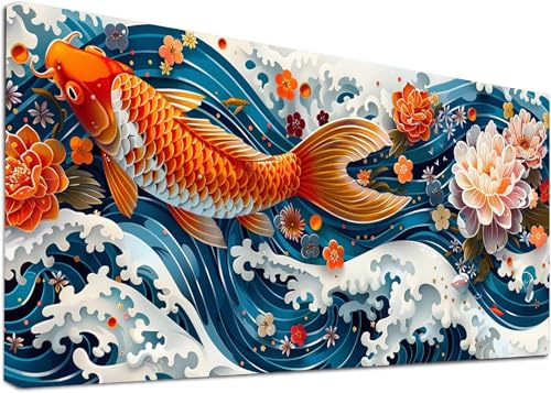 Diamond Painting Groß Fisch, 5D Diamond Painting Erwachsene Blume, DIY Basteln Erwachsene, Diamant Malerei Kunst Stickerei Kreuzstich Set, Deko Wohnzimmer und Zimmer Deko Geschenke 80x160cm 2-4177 Diamond Painting Groß Fisch, 5D Diamond Painting Erwachsene Blume, DIY Basteln Erwachsene, Diamant Malerei Kunst Stickerei Kreuzstich Set, Deko Wohnzimmer und Zimmer Deko Geschenke 80x160cm 2-4177 von KUEAJIOU