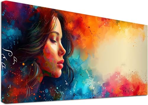 Diamond Painting Groß Frau, 5D Diamond Painting Erwachsene Abstrakt, DIY Basteln Erwachsene, Diamant Malerei Kunst Stickerei Kreuzstich Set, Deko Wohnzimmer und Zimmer Deko Geschenke 100x300cm 1-5112 von KUEAJIOU