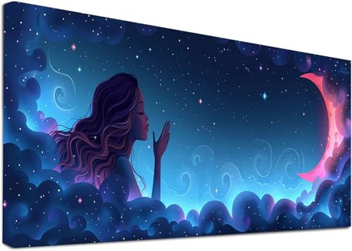 Diamond Painting Groß Frau, 5D Diamond Painting Erwachsene Mond, DIY Basteln Erwachsene, Diamant Malerei Kunst Stickerei Kreuzstich Set, Deko Wohnzimmer und Zimmer Deko Geschenke 100x200cm A-5398 Diamond Painting Groß Frau, 5D Diamond Painting Erwachsene Mond, DIY Basteln Erwachsene, Diamant Malerei Kunst Stickerei Kreuzstich Set, Deko Wohnzimmer und Zimmer Deko Geschenke 100x200cm A-5398 von KUEAJIOU