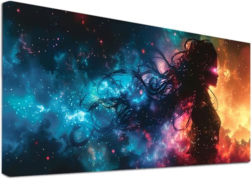 Diamond Painting Groß Frau, 5D Diamond Painting Erwachsene Sternenhimmel, DIY Basteln Erwachsene, Diamant Malerei Kunst Stickerei Kreuzstich Set, Deko Wohnzimmer und Zimmer Deko 30x60cm K-2213 von KUEAJIOU