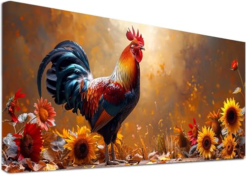 Diamond Painting Groß Huhn, 5D Diamond Painting Erwachsene Sonnenblume, DIY Basteln Erwachsene, Diamant Malerei Kunst Stickerei Kreuzstich Set, Deko Wohnzimmer und Zimmer Deko Geschenke 30x60cm 0-8465 Diamond Painting Groß Huhn, 5D Diamond Painting Erwachsene Sonnenblume, DIY Basteln Erwachsene, Diamant Malerei Kunst Stickerei Kreuzstich Set, Deko Wohnzimmer und Zimmer Deko Geschenke 30x60cm 0-8465 von KUEAJIOU