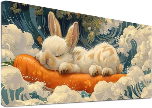 Diamond Painting Groß Kaninchen, 5D Diamond Painting Erwachsene BläTter, DIY Basteln Erwachsene, Diamant Malerei Kunst Stickerei Kreuzstich Set, Deko Wohnzimmer und Zimmer Deko 100x200cm 5-2970 Diamond Painting Groß Kaninchen, 5D Diamond Painting Erwachsene BläTter, DIY Basteln Erwachsene, Diamant Malerei Kunst Stickerei Kreuzstich Set, Deko Wohnzimmer und Zimmer Deko 100x200cm 5-2970 von KUEAJIOU