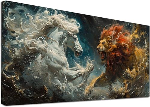 Diamond Painting Groß LöWe, 5D Diamond Painting Erwachsene Horse, DIY Basteln Erwachsene, Diamant Malerei Kunst Stickerei Kreuzstich Set, Deko Wohnzimmer und Zimmer Deko Geschenke 100x300cm 7-7927 Diamond Painting Groß LöWe, 5D Diamond Painting Erwachsene Horse, DIY Basteln Erwachsene, Diamant Malerei Kunst Stickerei Kreuzstich Set, Deko Wohnzimmer und Zimmer Deko Geschenke 100x300cm 7-7927 von KUEAJIOU