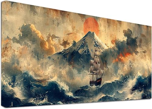 Diamond Painting Groß Ozean, 5D Diamond Painting Erwachsene Segelboot, DIY Basteln Erwachsene, Diamant Malerei Kunst Stickerei Kreuzstich Set, Deko Wohnzimmer und Zimmer Deko 100x300cm R-5648 Diamond Painting Groß Ozean, 5D Diamond Painting Erwachsene Segelboot, DIY Basteln Erwachsene, Diamant Malerei Kunst Stickerei Kreuzstich Set, Deko Wohnzimmer und Zimmer Deko 100x300cm R-5648 von KUEAJIOU
