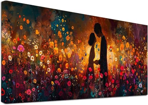 Diamond Painting Groß Paar, 5D Diamond Painting Erwachsene Blume, DIY Basteln Erwachsene, Diamant Malerei Kunst Stickerei Kreuzstich Set, Deko Wohnzimmer und Zimmer Deko Geschenke 100x200cm D-2764 von KUEAJIOU