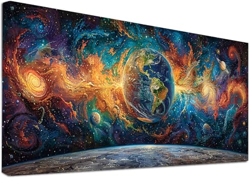 Diamond Painting Groß Planet, 5D Diamond Painting Erwachsene Sternenhimmel, DIY Basteln Erwachsene, Diamant Malerei Kunst Stickerei Kreuzstich Set, Deko Wohnzimmer und Zimmer Deko 100x200cm H-4695 Diamond Painting Groß Planet, 5D Diamond Painting Erwachsene Sternenhimmel, DIY Basteln Erwachsene, Diamant Malerei Kunst Stickerei Kreuzstich Set, Deko Wohnzimmer und Zimmer Deko 100x200cm H-4695 von KUEAJIOU