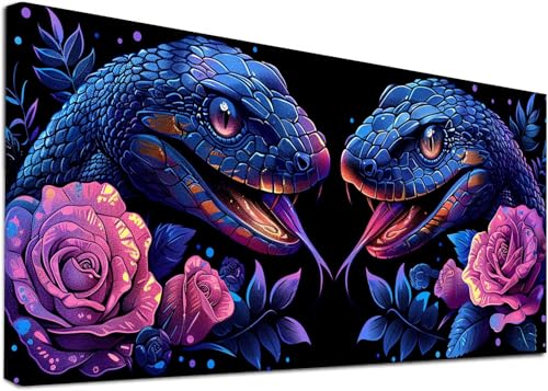 Diamond Painting Groß Schlange, 5D Diamond Painting Erwachsene Blume, DIY Basteln Erwachsene, Diamant Malerei Kunst Stickerei Kreuzstich Set, Deko Wohnzimmer und Zimmer Deko Geschenke 30x60cm 9-9319 Diamond Painting Groß Schlange, 5D Diamond Painting Erwachsene Blume, DIY Basteln Erwachsene, Diamant Malerei Kunst Stickerei Kreuzstich Set, Deko Wohnzimmer und Zimmer Deko Geschenke 30x60cm 9-9319 von KUEAJIOU